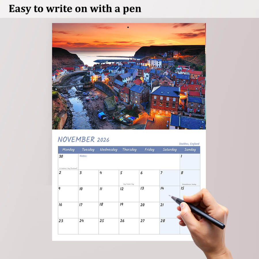 2026 holidays calendar UK edition