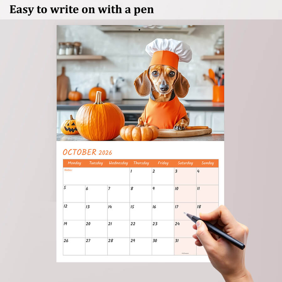 Dachshund Dog Calendar 