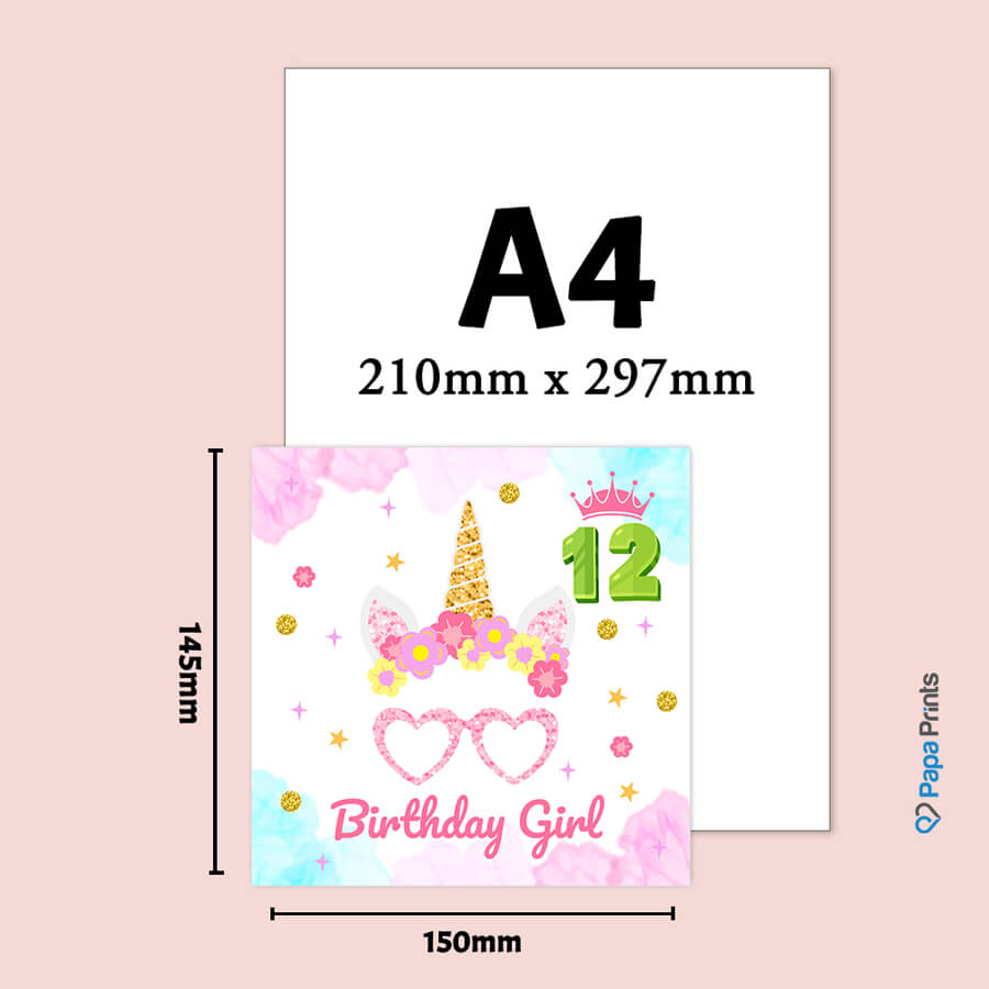 Magical Milestones: Unicorn Age-Wise Birthday Cards (Ages 1-15)