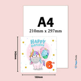 Magical Milestones: Unicorn Age-Wise Birthday Cards (Ages 1-15)