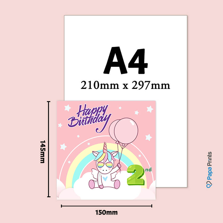 Magical Milestones: Unicorn Age-Wise Birthday Cards (Ages 1-15)