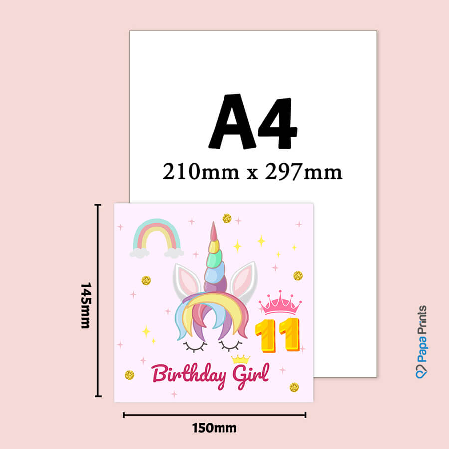 Magical Milestones: Unicorn Age-Wise Birthday Cards (Ages 1-15)