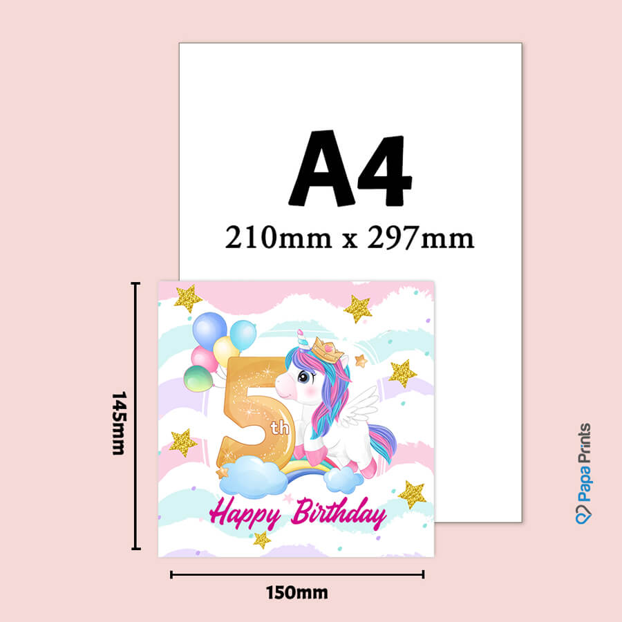 Magical Milestones: Unicorn Age-Wise Birthday Cards (Ages 1-15)