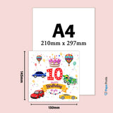 Vibrant Vehicle Birthday Cards for Kids (Ages 1-15)
