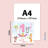 Animal Theme 1st Birthday Card For Boy And Girl