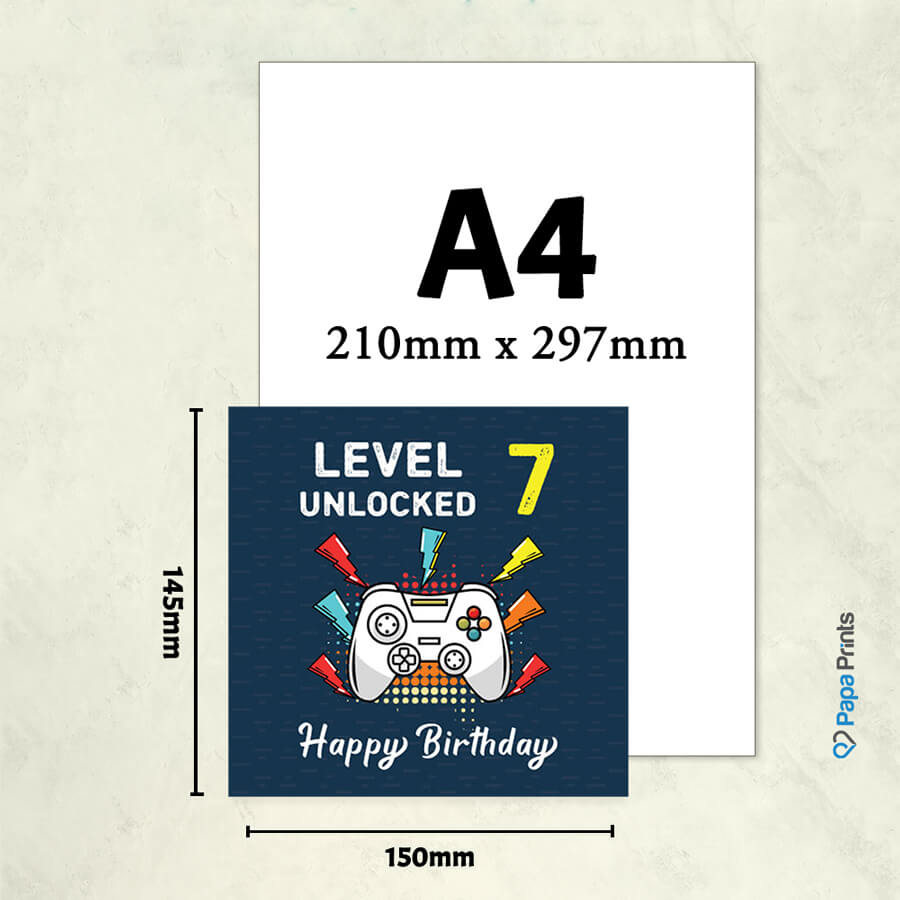 Happy Birthday: Level Unlocked Video Gaming Controller Greeting Card - Ages 6 to 50