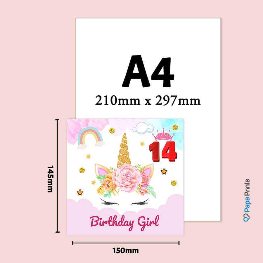 Magical Milestones: Unicorn Age-Wise Birthday Cards (Ages 1-15)
