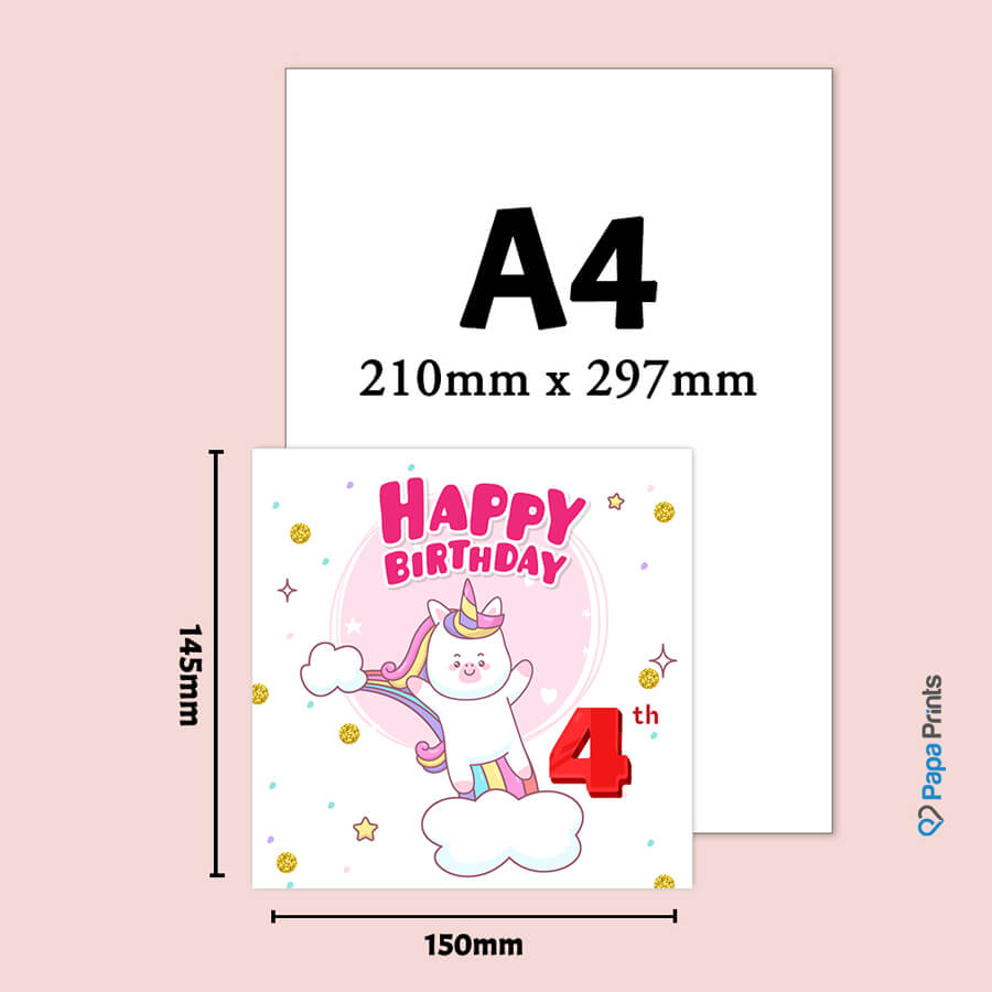 Magical Milestones: Unicorn Age-Wise Birthday Cards (Ages 1-15)