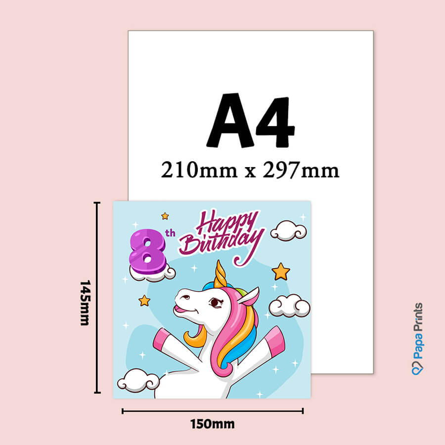 Magical Milestones: Unicorn Age-Wise Birthday Cards (Ages 1-15)