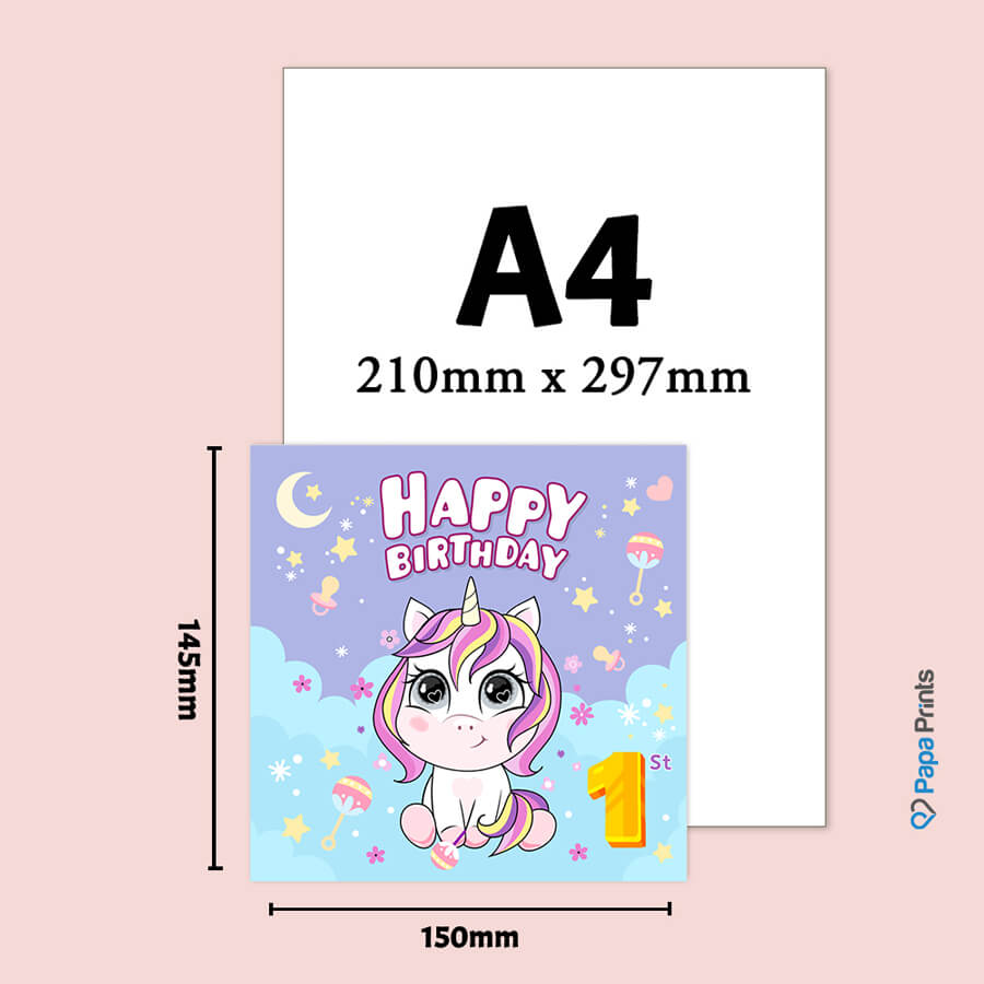 Magical Milestones: Unicorn Age-Wise Birthday Cards (Ages 1-15)