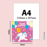 Magical Milestones: Unicorn Age-Wise Birthday Cards (Ages 1-15)