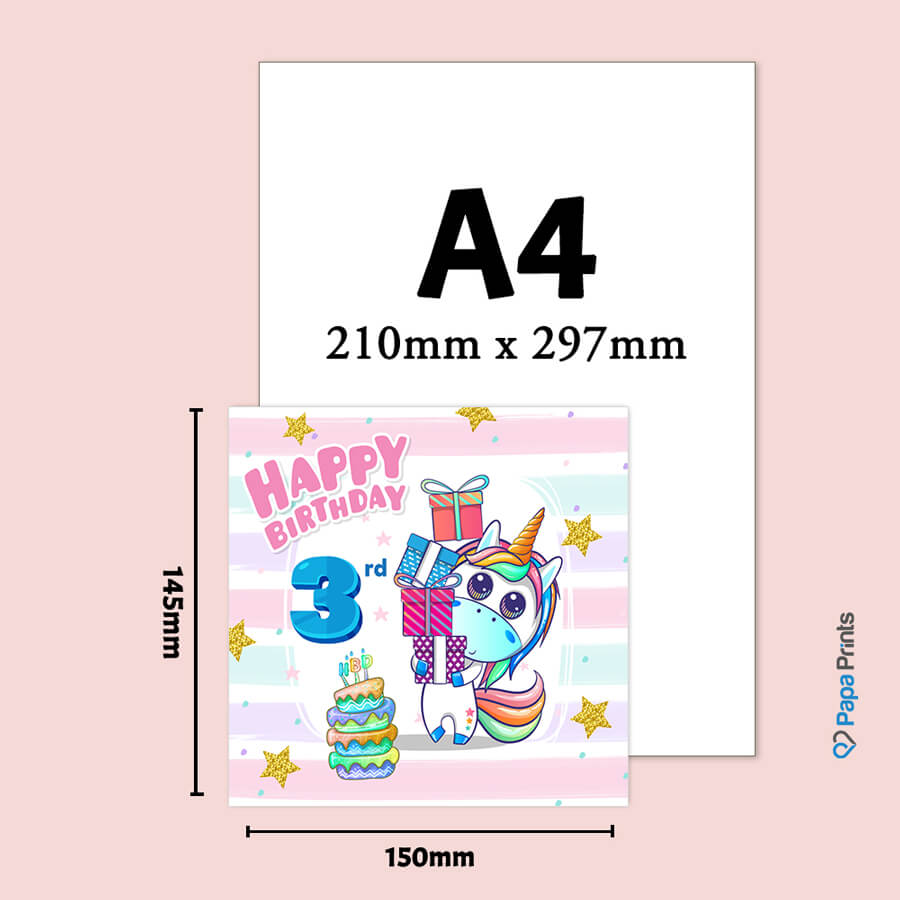 Magical Milestones: Unicorn Age-Wise Birthday Cards (Ages 1-15)