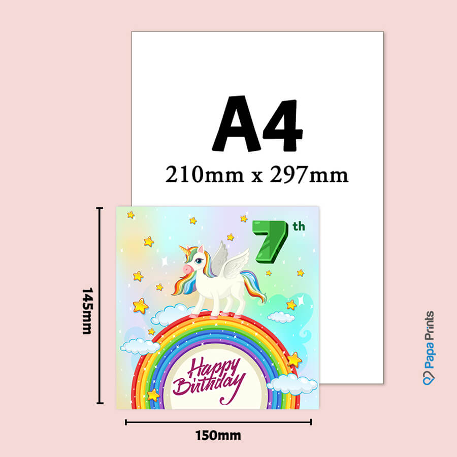 Magical Milestones: Unicorn Age-Wise Birthday Cards (Ages 1-15)