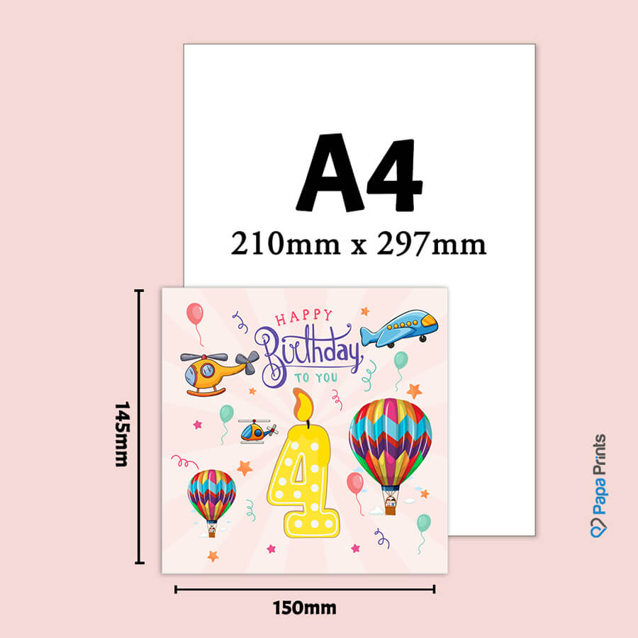 Vibrant Vehicle Birthday Cards for Kids (Ages 1-15)