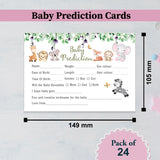 Safari Animals Baby Prediction Card
