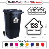 Custom Home Shape Bin Stickers