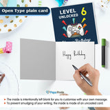 Happy Birthday: Level Unlocked Video Gaming Controller Greeting Card - Ages 6 to 50