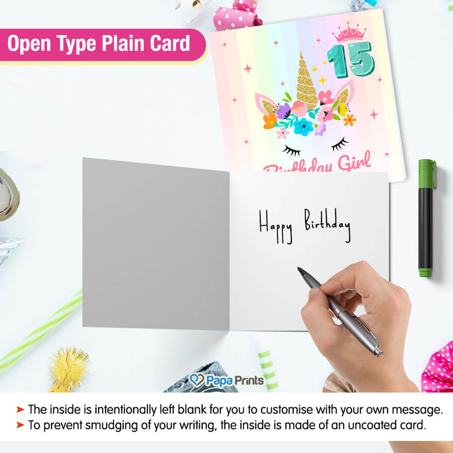 Magical Milestones: Unicorn Age-Wise Birthday Cards (Ages 1-15)