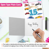 Vibrant Vehicle Birthday Cards for Kids (Ages 1-15)