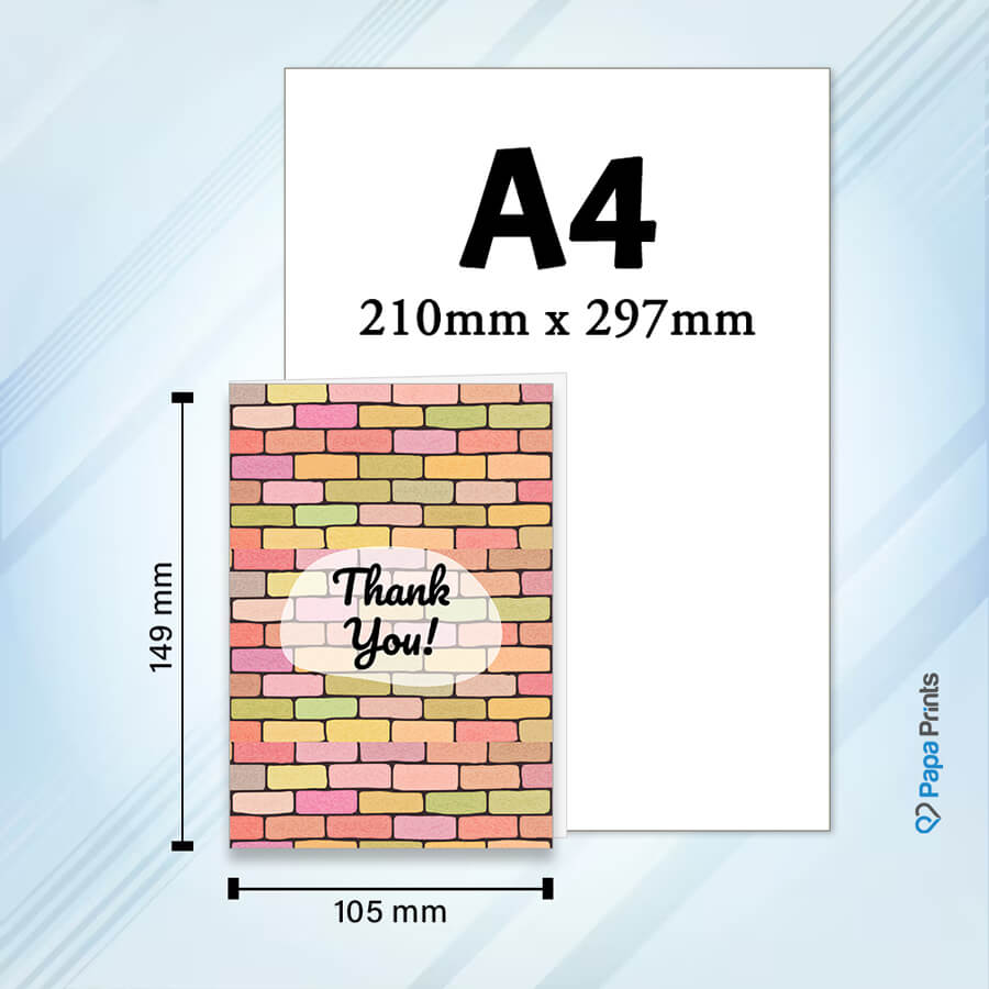 Folded Thank You Cards