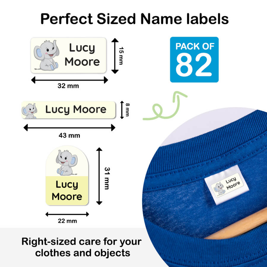 clothes name labels stick on
