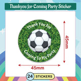Football Party Favor Stickers - Thank You for Coming!