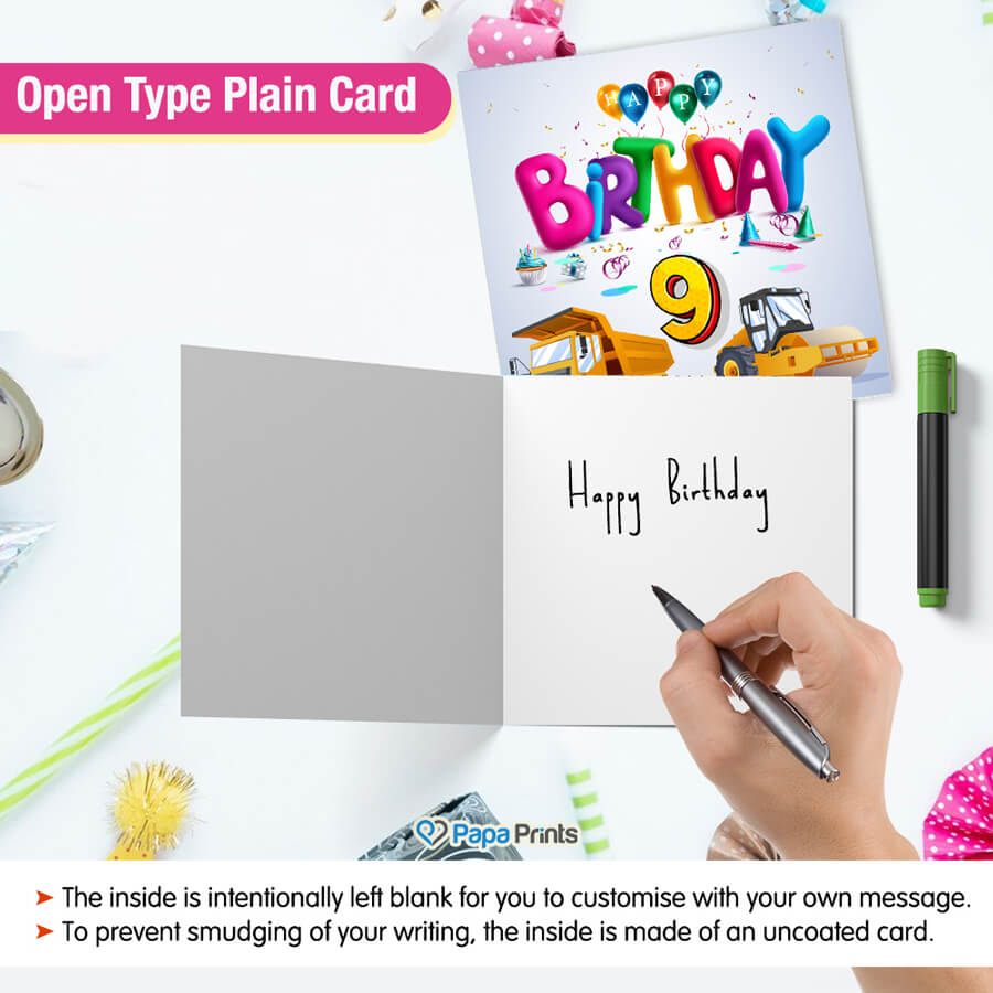 Vibrant Vehicle Birthday Cards for Kids (Ages 1-15)