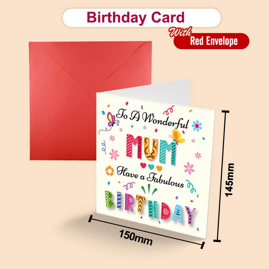 Colorful Text Birthday Greeting Card