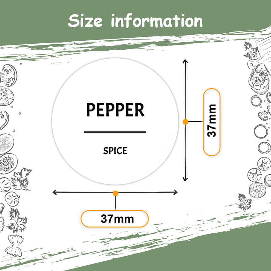 Minimalist Spice Jar Labels