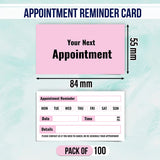 Stay On Track with Our Custom Appointment Reminder Cards