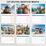 Adorable Cat Selfie Wall Calendar 2026
