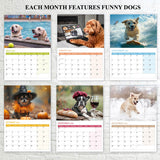 12-Month Crazy Canines 2025 Calendar