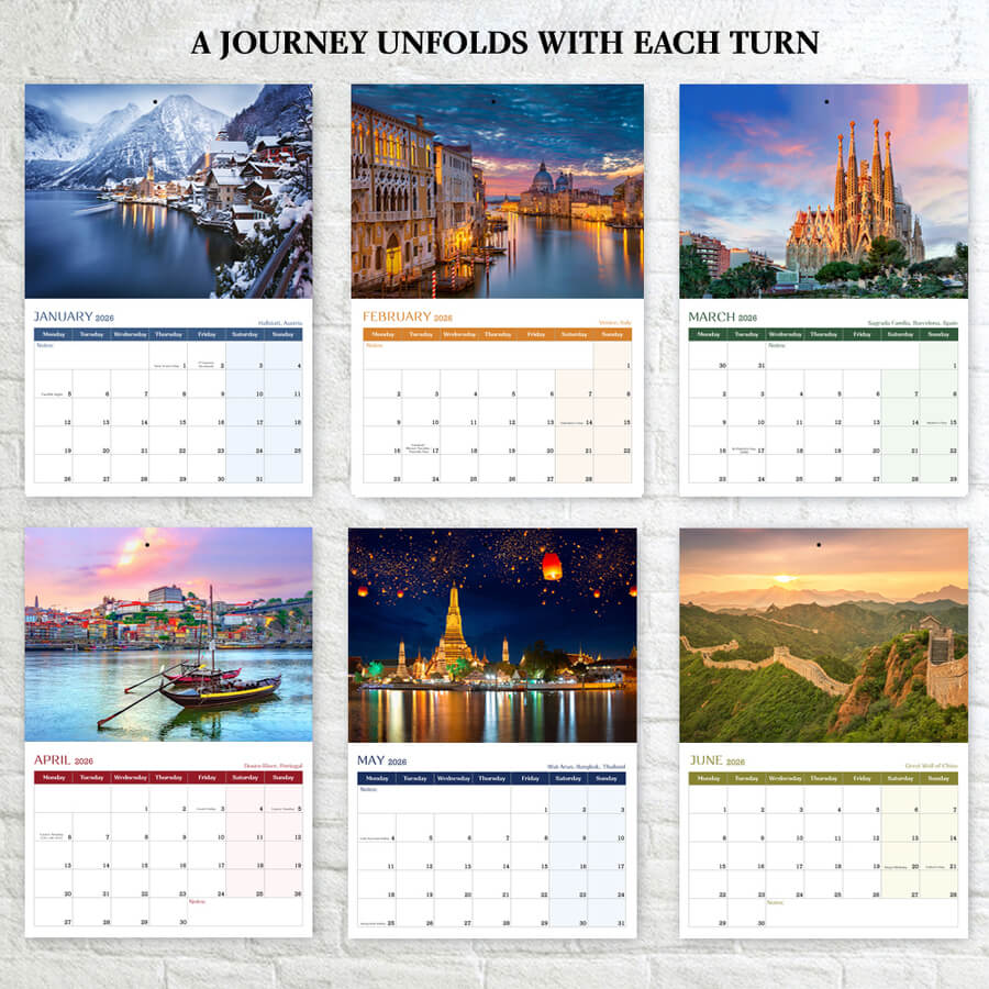 Yearly Wall Calendar 2026