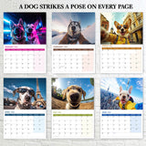 Dogs Selfie Wall Calendar 2026