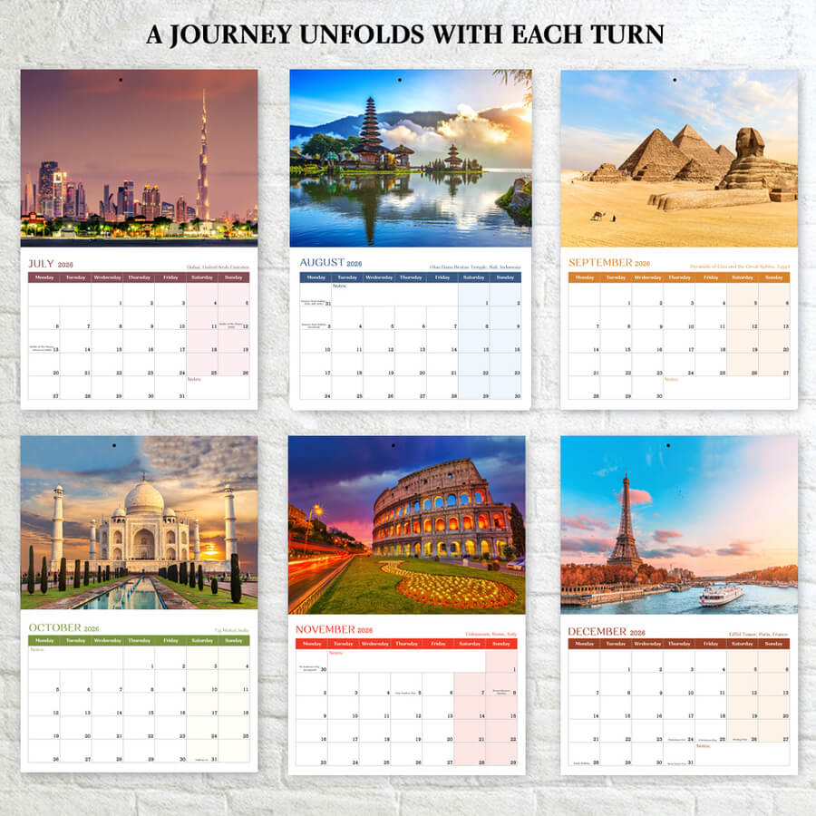 Travel Photography Calendar