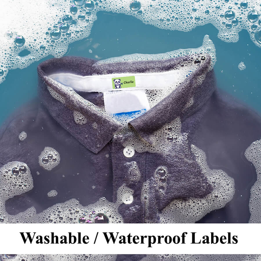 Iron-on labels for newborn clothes