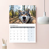 Funny animal selfies calendar 2026 gift for animal lovers