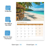 2026 tropical paradise calendar