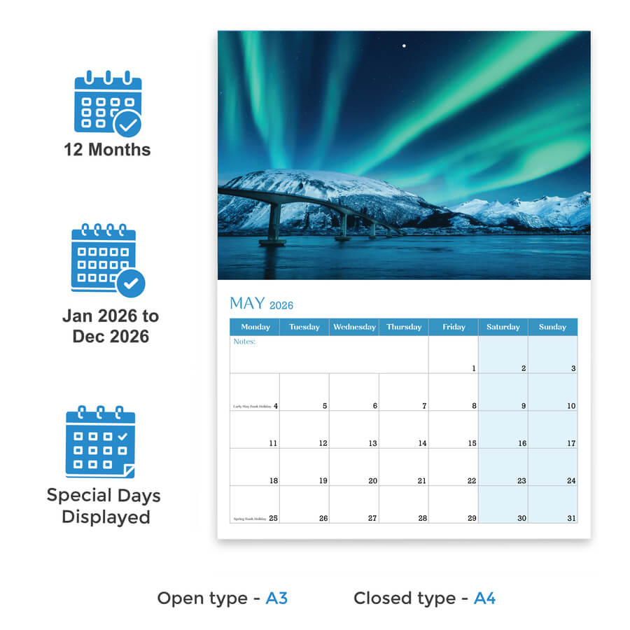 Calendar UK 2026