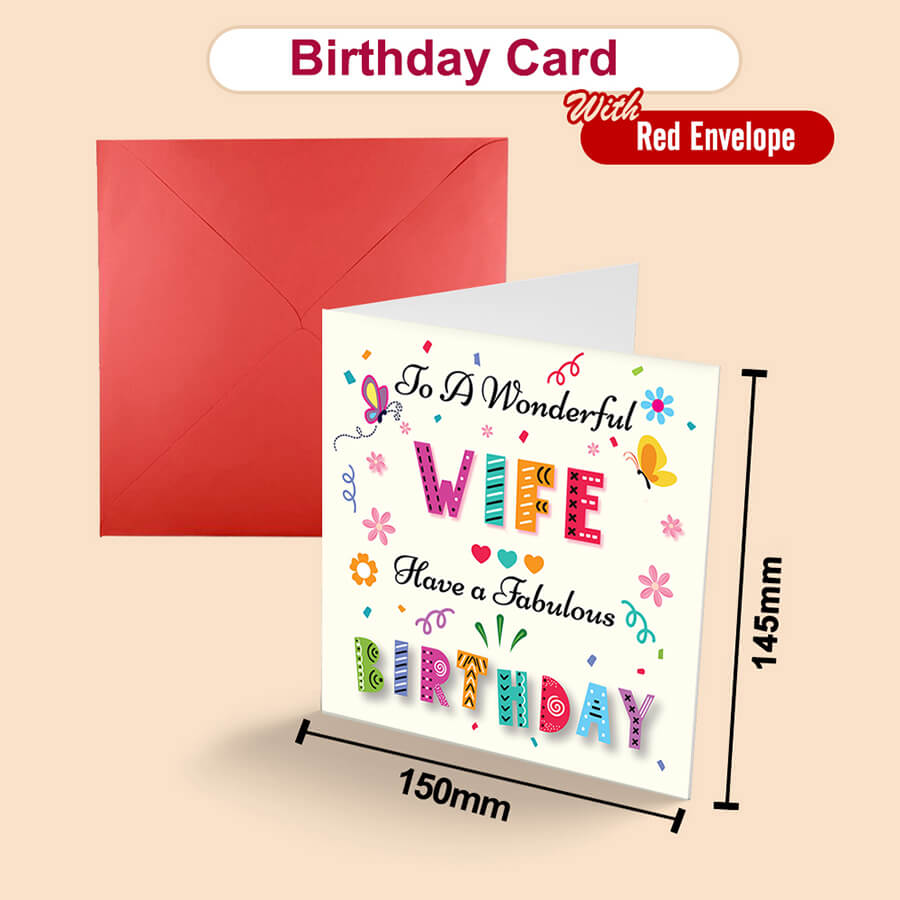 Colorful Text Birthday Greeting Card
