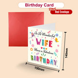 Colorful Text Birthday Greeting Card