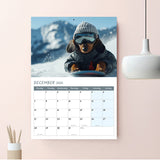 Dachshund dog wall calendar 2026