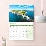 A3 to A4 Ocean Calendar 2026 UK