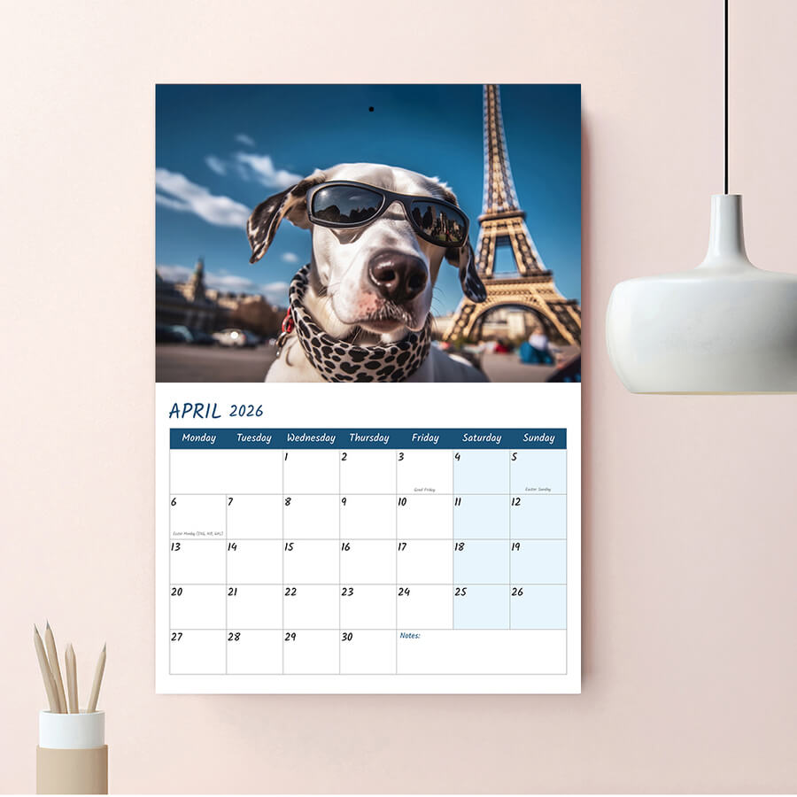  Dog Calendar 2026
