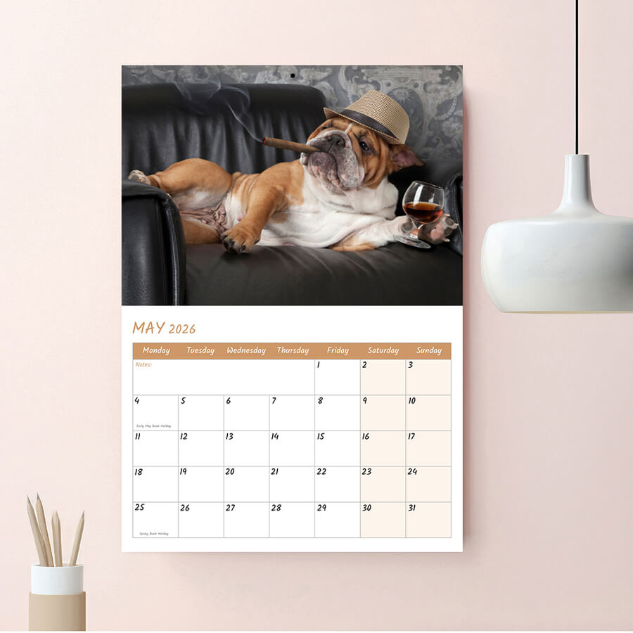 Crazy Dogs Wall Planner 2025