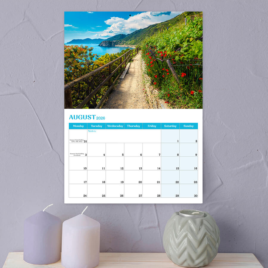 Scenic pathway calendar UK 2026