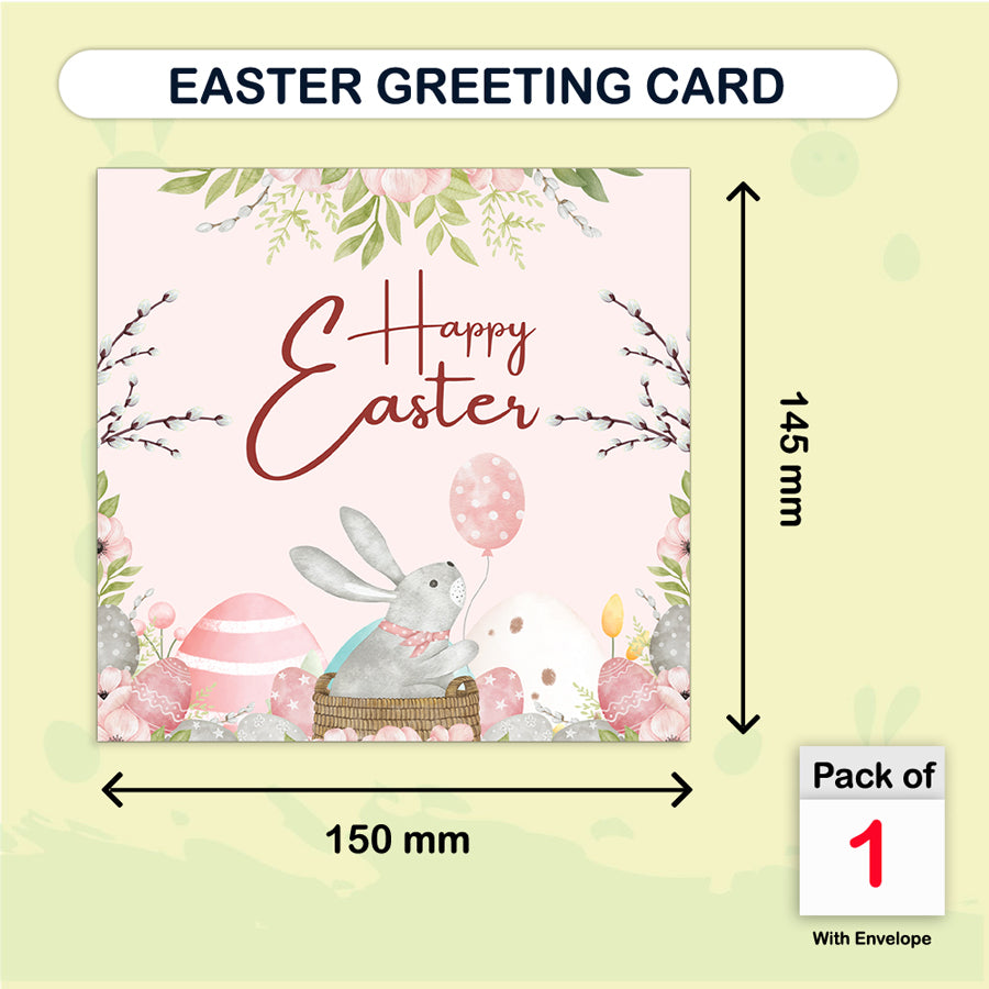 cute easter bunny greeting card