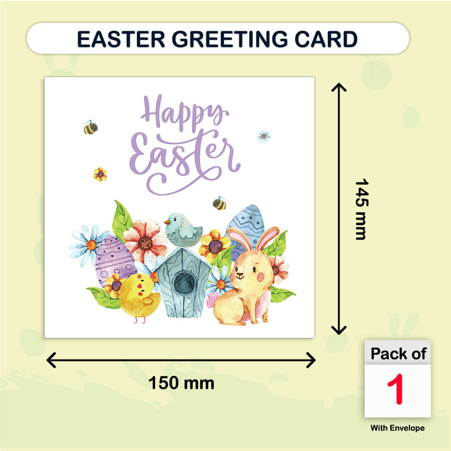 cute easter bunny cards with envelope