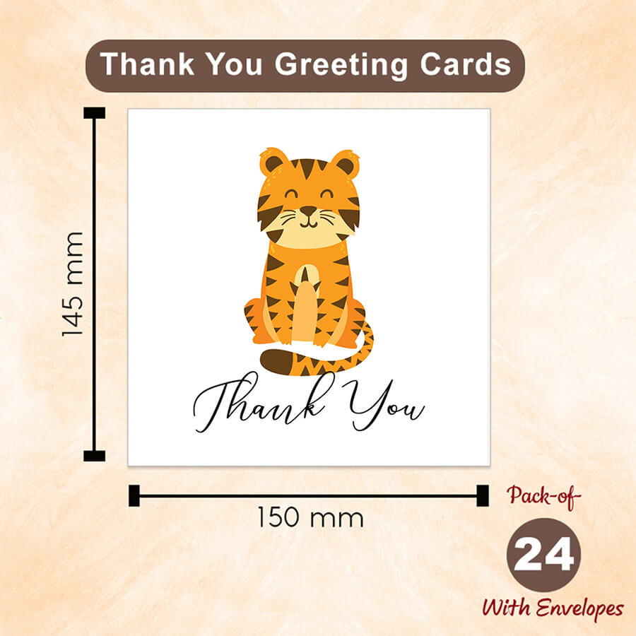 TRAHOO-48 Pack Baby Shower Thank You Cards With Envelopes