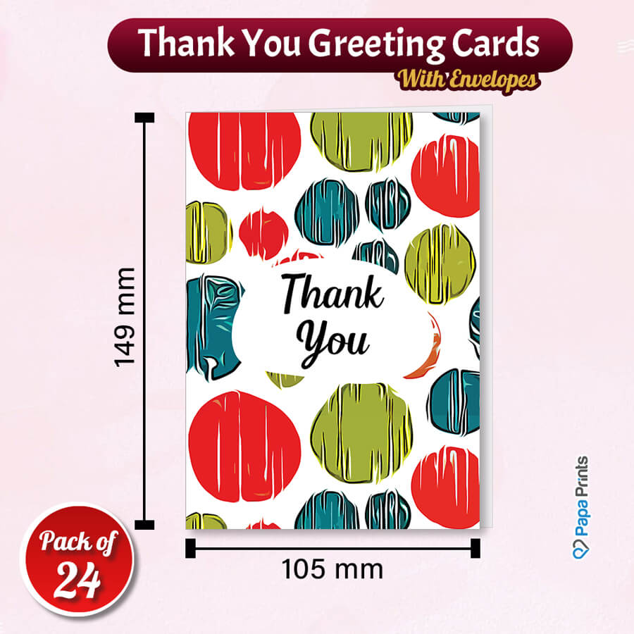 Folded Thank You Cards